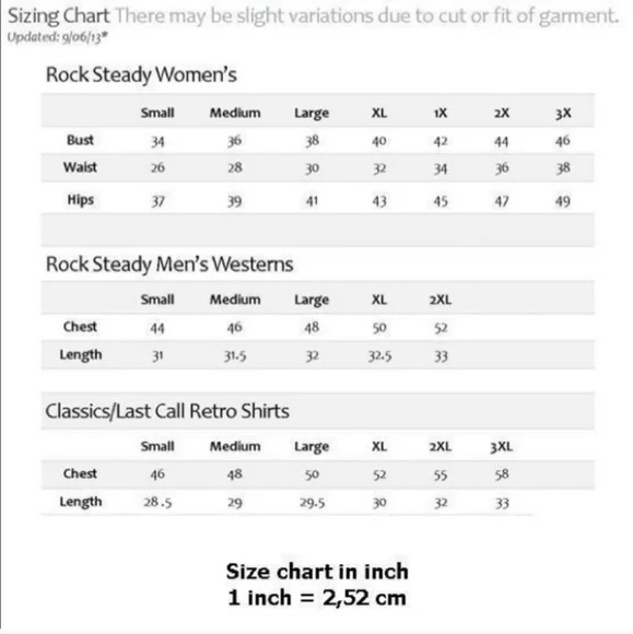 Rock Steady Black Top sz XL - Picture 10 of 12